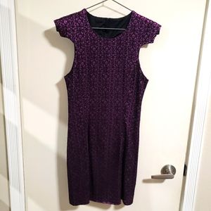 Nasty Gal Black Lace Dress (Cap Sleeve)